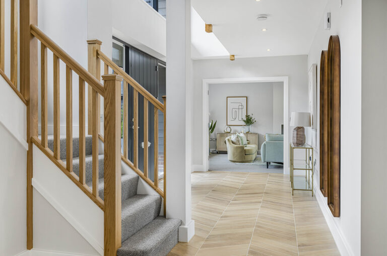 Blewburton Barn's stunning entrance hall