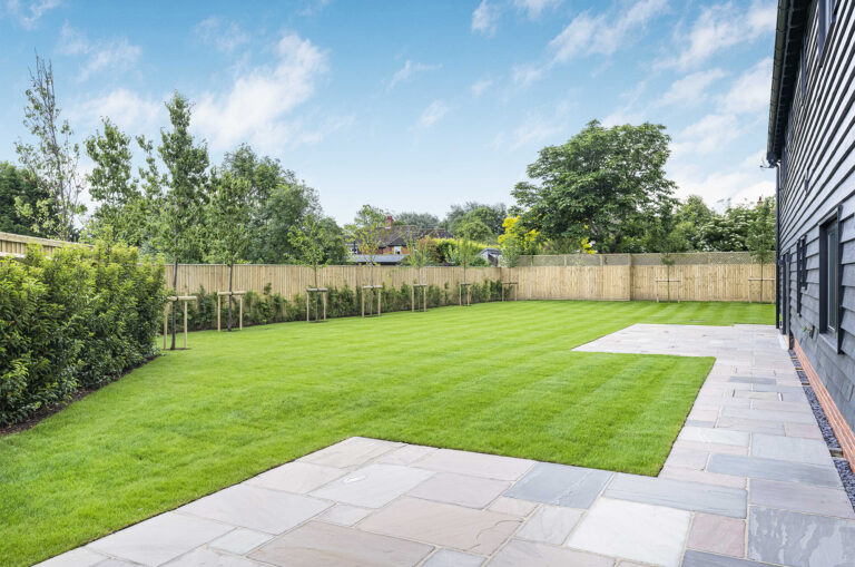 Blewburton Barn rear garden